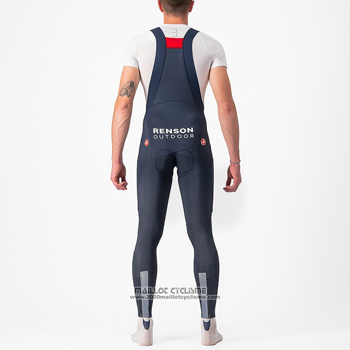 2022 Maillot Cyclisme Deceuninck Quick Step Fonce Bleu Manches Longues et Cuissard